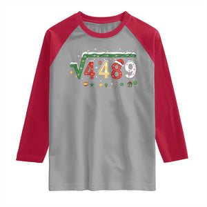 Math 67 Meme Funny Six Seven Funny Christmas Raglan Shirt Funny Math Teacher Teen Slang Boys Kids Xmas Pajamas TS10 Sport Gray Red Print Your Wear