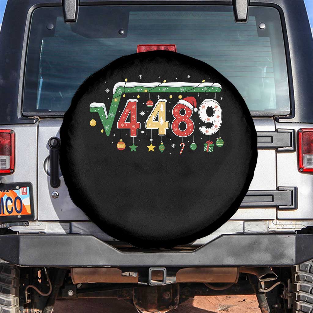 Math 67 Meme Funny Six Seven Funny Christmas Spare Tire Cover Funny Math Teacher Teen Slang Boys Kids Xmas Pajamas TS10 No hole Black Print Your Wear