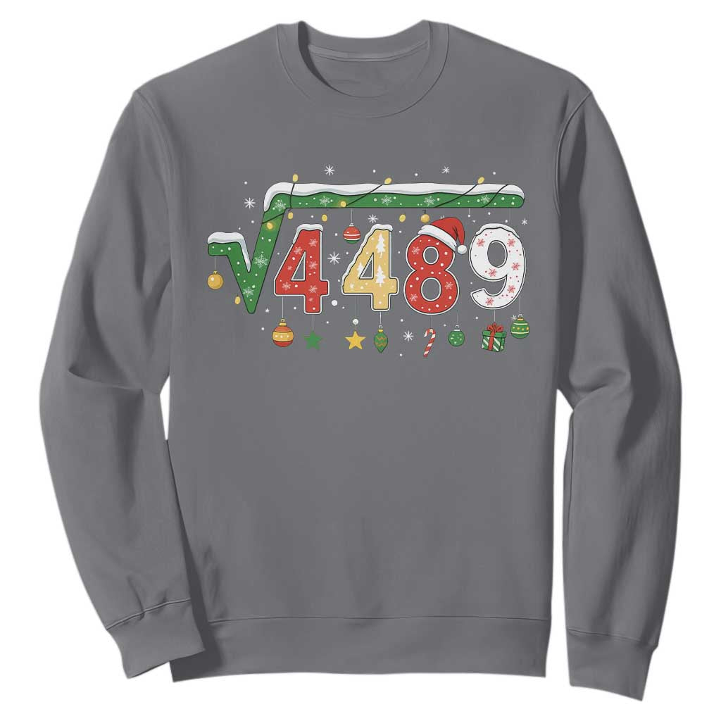 Math 67 Meme Funny Six Seven Funny Christmas Sweatshirt Funny Math Teacher Teen Slang Boys Kids Xmas Pajamas TS10 Charcoal Print Your Wear