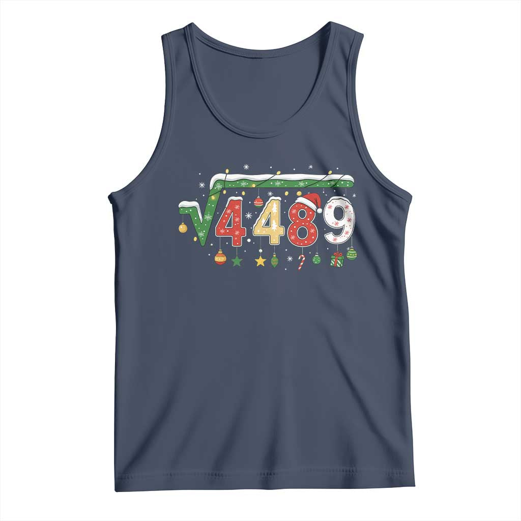 Math 67 Meme Funny Six Seven Funny Christmas Tank Top Funny Math Teacher Teen Slang Boys Kids Xmas Pajamas TS10 Navy Print Your Wear