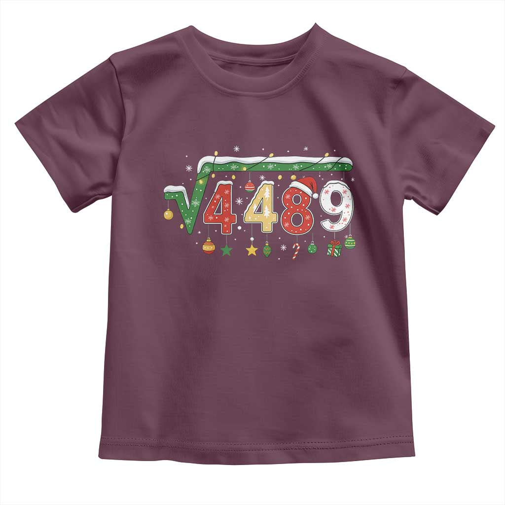 Math 67 Meme Funny Six Seven Funny Christmas Toddler T Shirt Funny Math Teacher Teen Slang Boys Kids Xmas Pajamas TS10 Maroon Print Your Wear