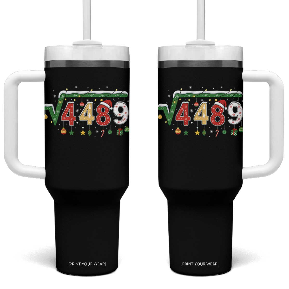 Math 67 Meme Funny Six Seven Funny Christmas Tumbler With Handle Funny Math Teacher Teen Slang Boys Kids Xmas Pajamas TS10 One Size: 40 oz Black Print Your Wear