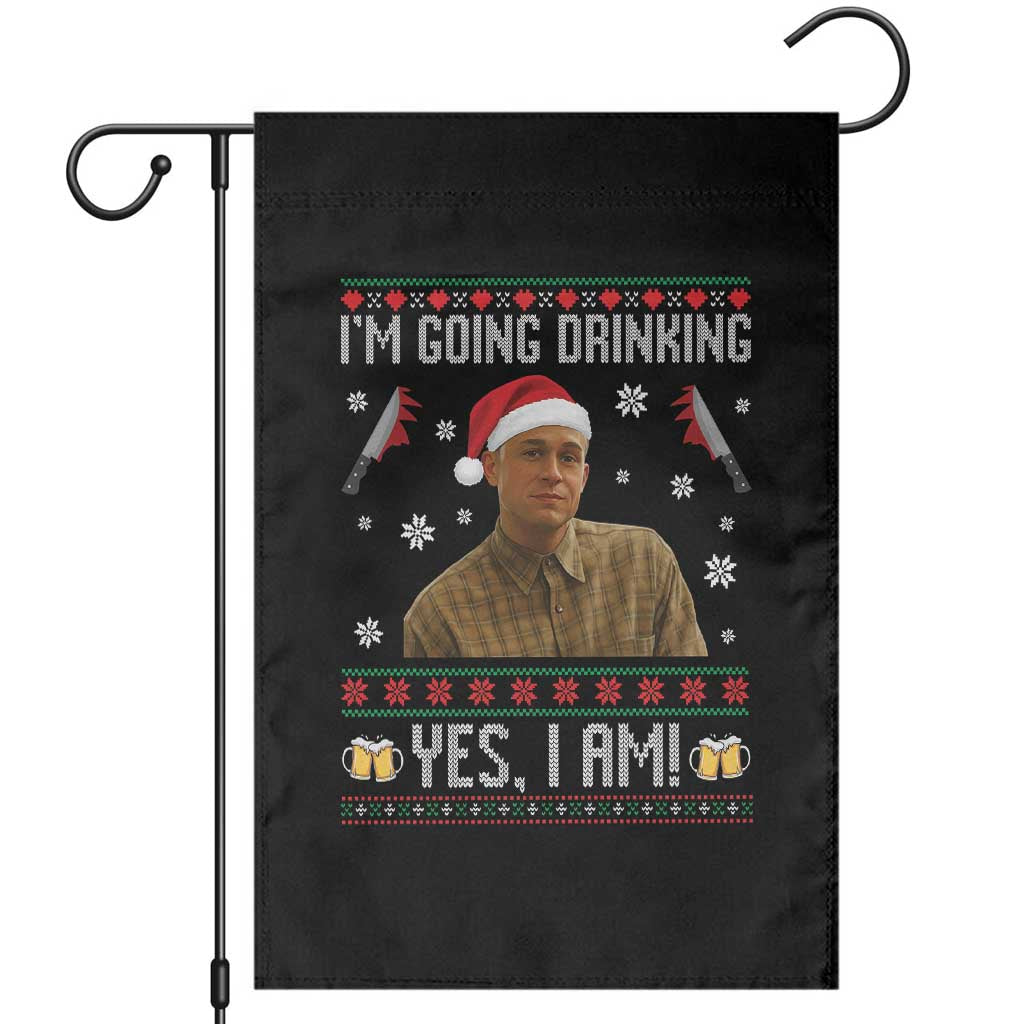 Charlie Hunnam Ed Gein Ugly Christmas Garden Flag Monster Movie I'm Going Drinking TS10 Black Print Your Wear