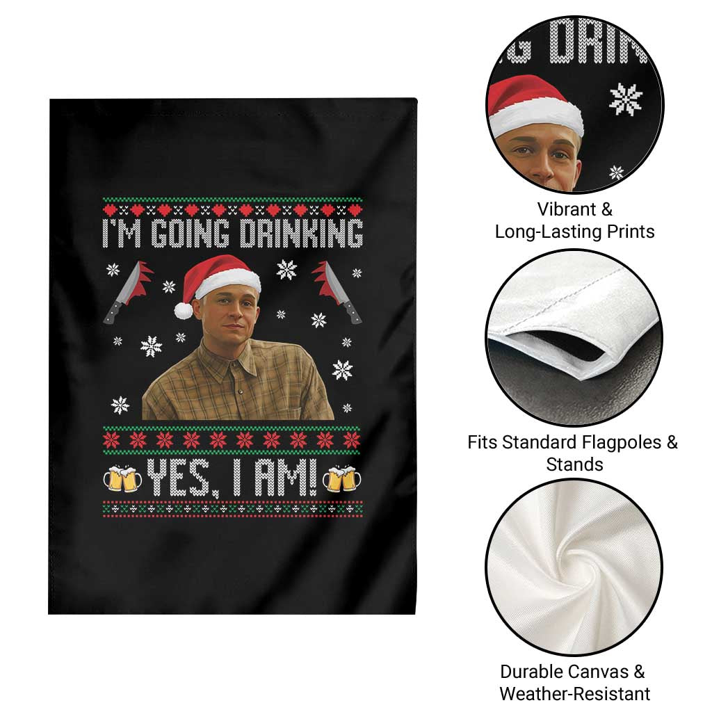 Charlie Hunnam Ed Gein Ugly Christmas Garden Flag Monster Movie I'm Going Drinking TS10 Print Your Wear