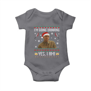 Charlie Hunnam Ed Gein Ugly Christmas Baby Onesie Monster Movie I'm Going Drinking TS10 Charcoal Print Your Wear