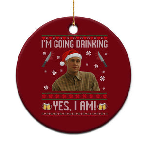 Charlie Hunnam Ed Gein Ugly Christmas Ceramic Ornament Monster Movie I'm Going Drinking TS10 1pc Red Print Your Wear