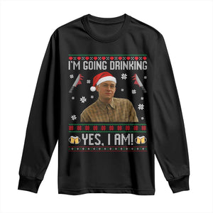 Charlie Hunnam Ed Gein Ugly Christmas Long Sleeve Shirt Monster Movie I'm Going Drinking TS10 Black Print Your Wear