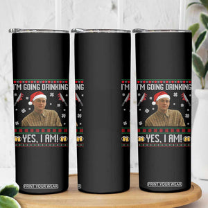 Charlie Hunnam Ed Gein Ugly Christmas Skinny Tumbler Monster Movie I'm Going Drinking TS10 Print Your Wear