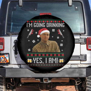 Charlie Hunnam Ed Gein Ugly Christmas Spare Tire Cover Monster Movie I'm Going Drinking TS10 No hole Black Print Your Wear