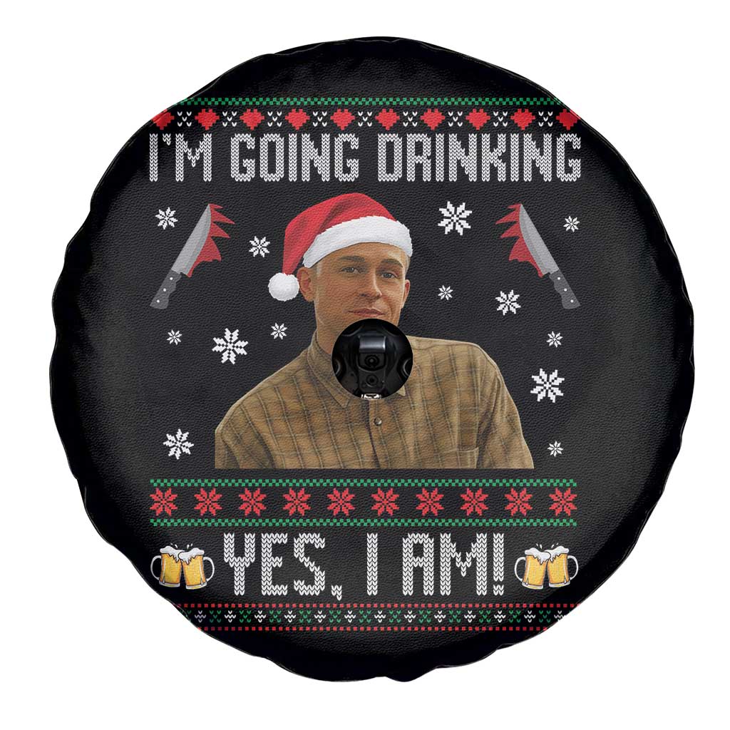 Charlie Hunnam Ed Gein Ugly Christmas Spare Tire Cover Monster Movie I'm Going Drinking TS10 Print Your Wear