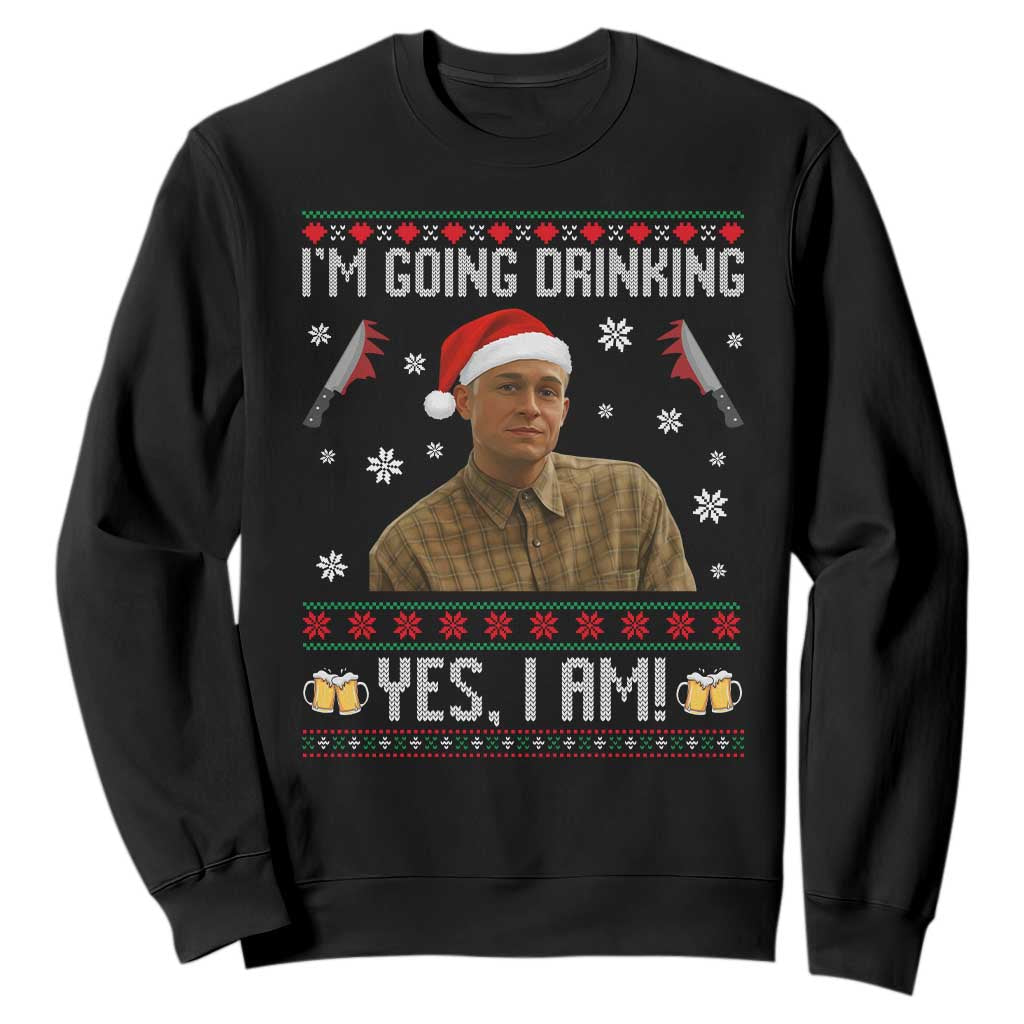 Charlie Hunnam Ed Gein Ugly Christmas Sweatshirt Monster Movie I'm Going Drinking TS10 Black Print Your Wear