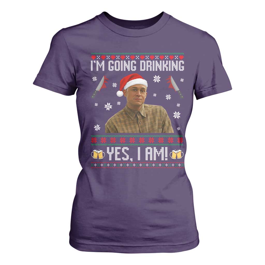 Charlie Hunnam Ed Gein Ugly Christmas T Shirt For Women Monster Movie I'm Going Drinking TS10 Purple Print Your Wear