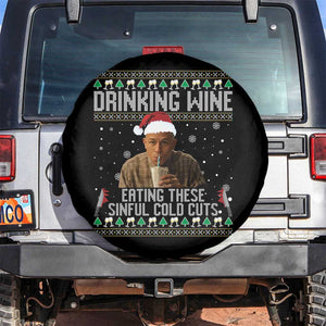 Charlie Hunnam Ed Gein Ugly Christmas Spare Tire Cover Funny Drinking Wine Eating These Sinful Cold Cuts TS10 No hole Black Print Your Wear