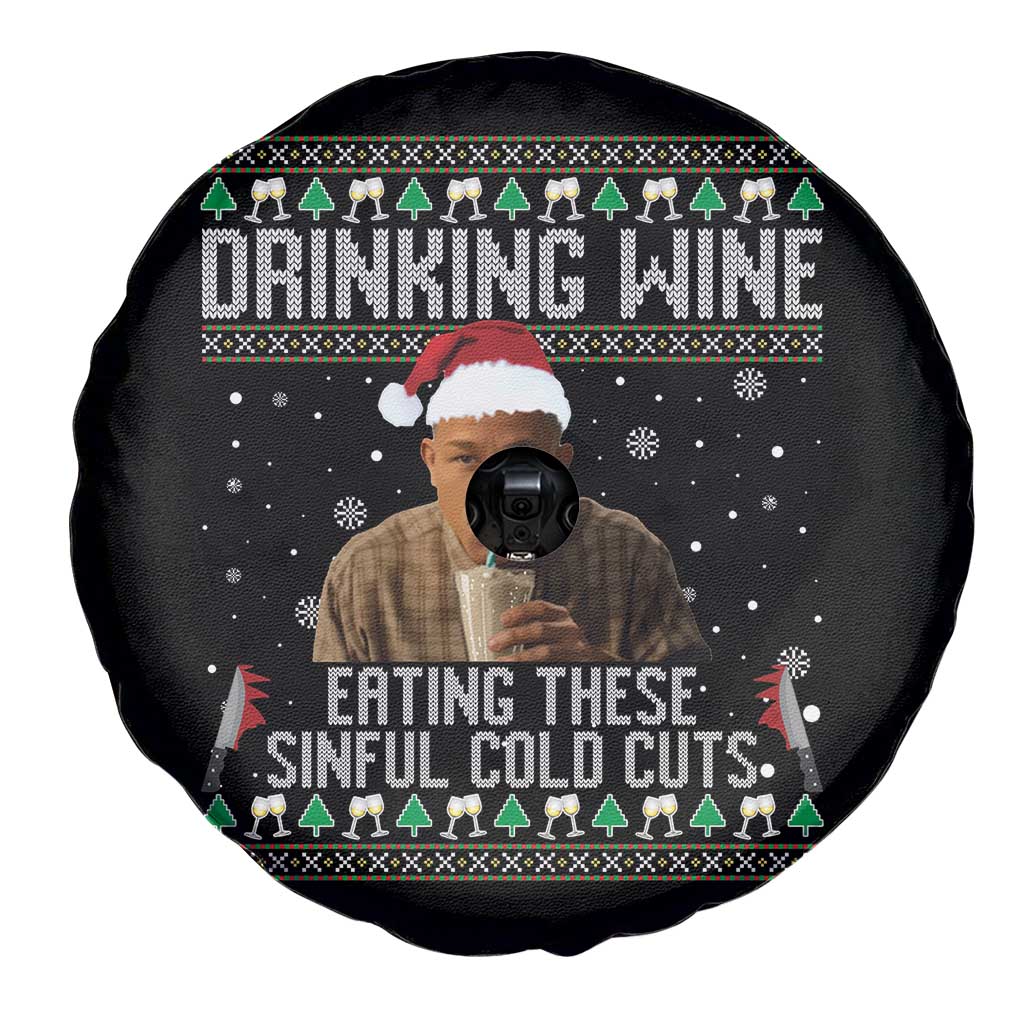 Charlie Hunnam Ed Gein Ugly Christmas Spare Tire Cover Funny Drinking Wine Eating These Sinful Cold Cuts TS10 Print Your Wear