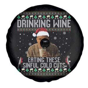 Charlie Hunnam Ed Gein Ugly Christmas Spare Tire Cover Funny Drinking Wine Eating These Sinful Cold Cuts TS10 Print Your Wear