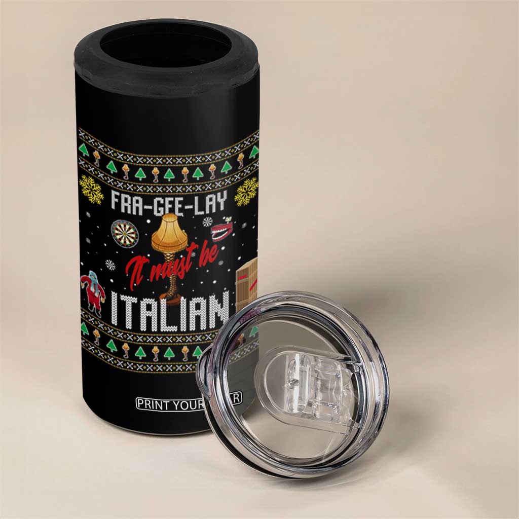 Leg Lamp Christmas 4 in 1 Can Cooler Tumbler Funny Ugly Xmas Fra Gee Lay TS10 Print Your Wear
