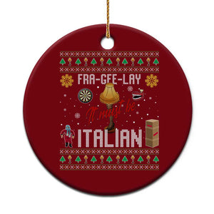 Leg Lamp Christmas Ceramic Ornament Funny Ugly Xmas Fra Gee Lay TS10 1pc Red Print Your Wear