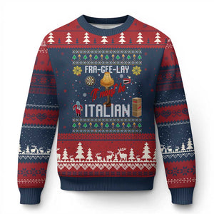 Leg Lamp Xmas Ugly Christmas Sweater Funny Ugly Xmas Fra Gee Lay TS10 Navy Red Print Your Wear