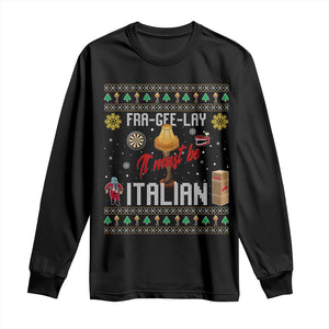 Leg Lamp Christmas Long Sleeve Shirt Funny Ugly Xmas Fra Gee Lay TS10 Black Print Your Wear