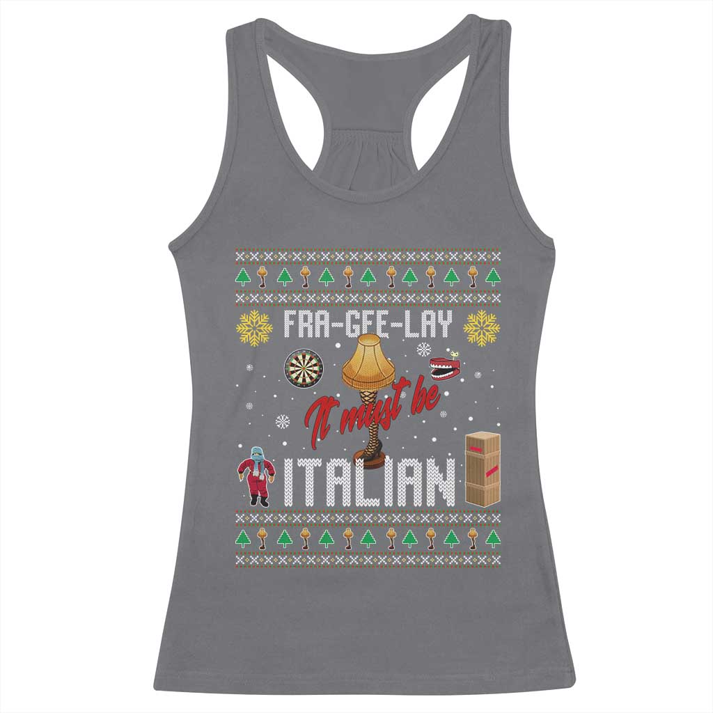Leg Lamp Christmas Racerback Tank Top Funny Ugly Xmas Fra Gee Lay TS10 Charcoal Print Your Wear