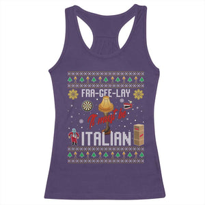 Leg Lamp Christmas Racerback Tank Top Funny Ugly Xmas Fra Gee Lay TS10 Purple Print Your Wear