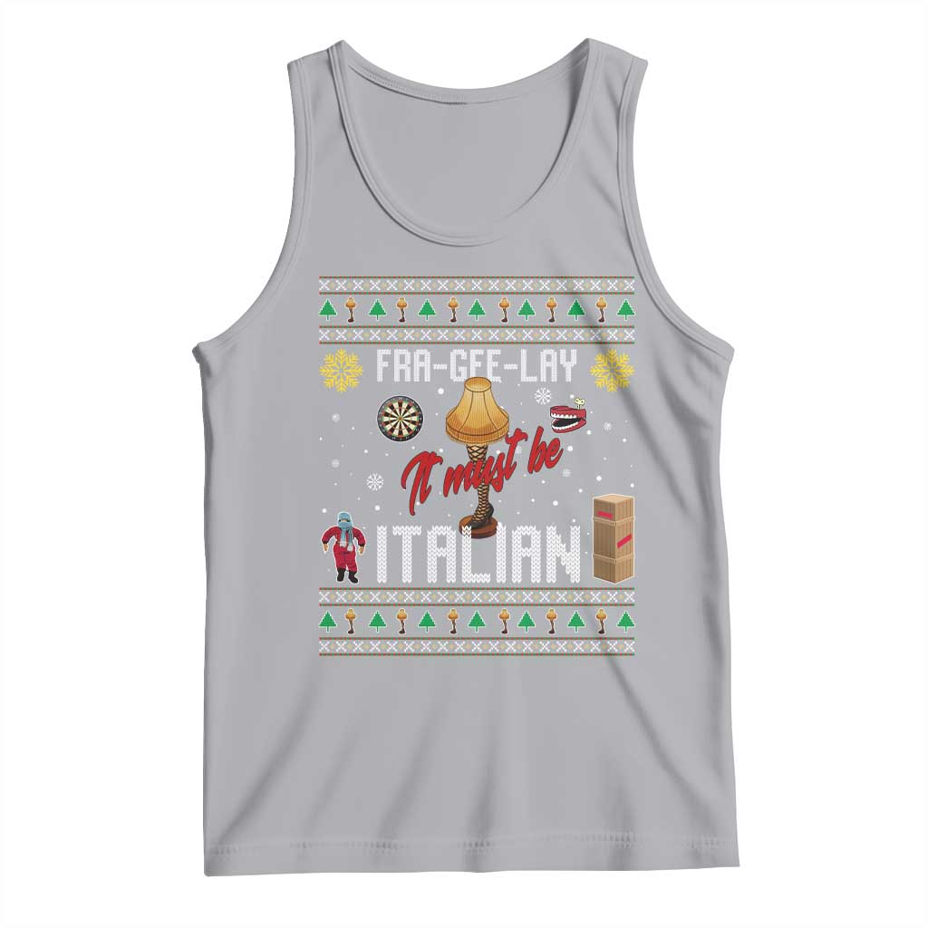 Leg Lamp Christmas Tank Top Funny Ugly Xmas Fra Gee Lay TS10 Athletic Heather Print Your Wear