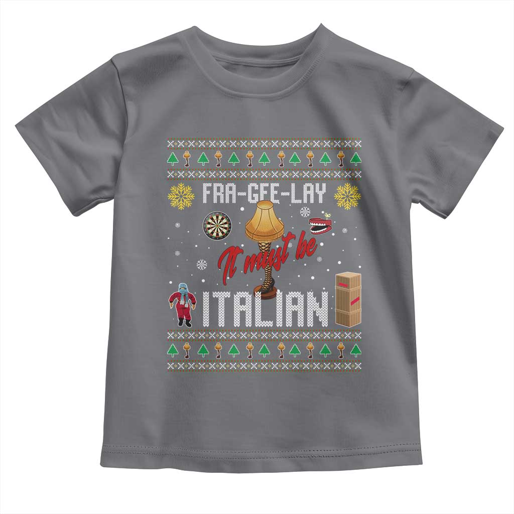 Leg Lamp Christmas Toddler T Shirt Funny Ugly Xmas Fra Gee Lay TS10 Charcoal Print Your Wear