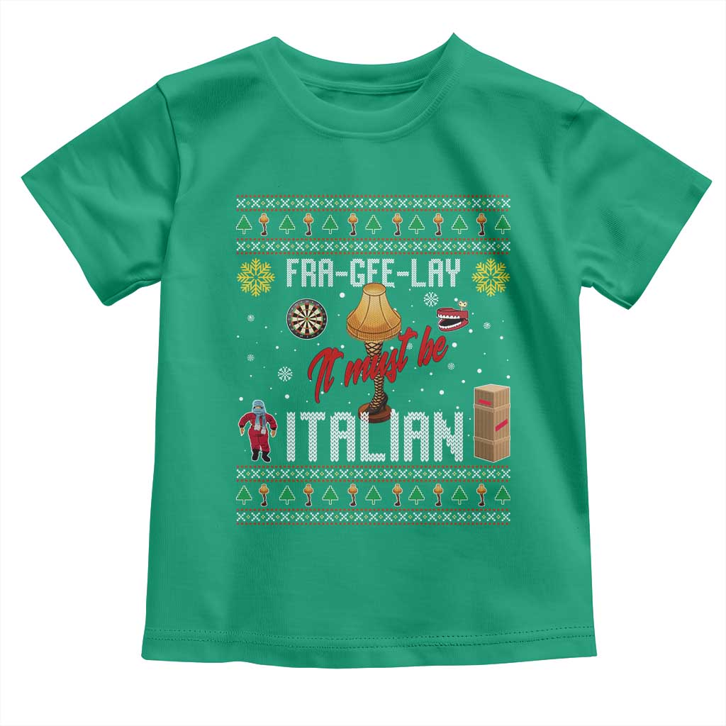 Leg Lamp Christmas Toddler T Shirt Funny Ugly Xmas Fra Gee Lay TS10 Irish Green Print Your Wear