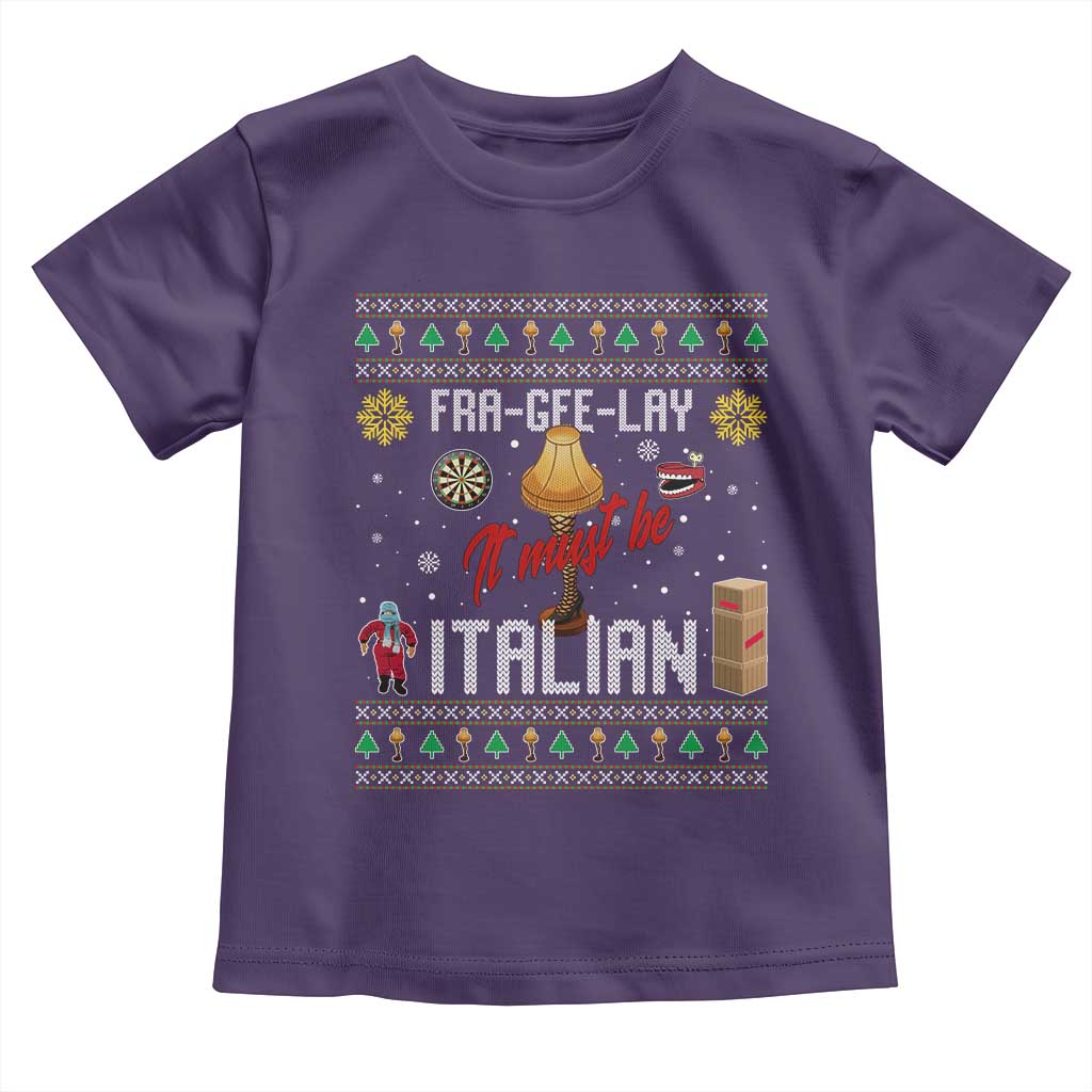 Leg Lamp Christmas Toddler T Shirt Funny Ugly Xmas Fra Gee Lay TS10 Purple Print Your Wear