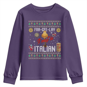 Leg Lamp Christmas Youth Sweatshirt Funny Ugly Xmas Fra Gee Lay TS10 Purple Print Your Wear