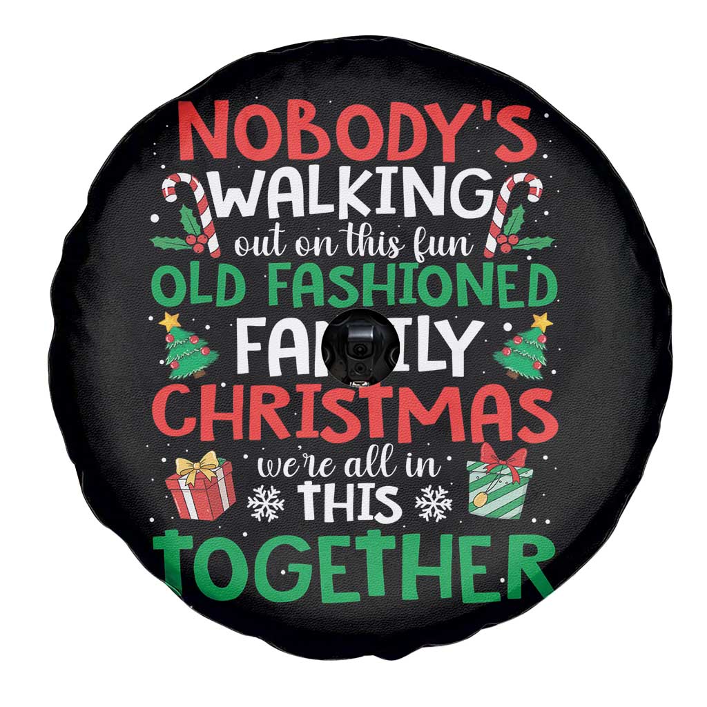 Christmas Family Vacation Spare Tire Cover Nobodys Walking Out On This Fun Old Family TS10 Print Your Wear