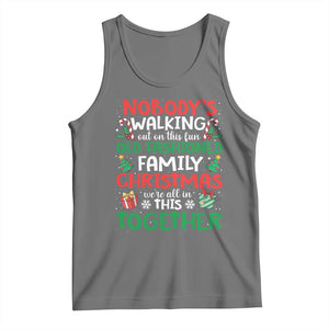 Christmas Family Vacation Tank Top Nobodys Walking Out On This Fun Old Family TS10 Black Heather Print Your Wear