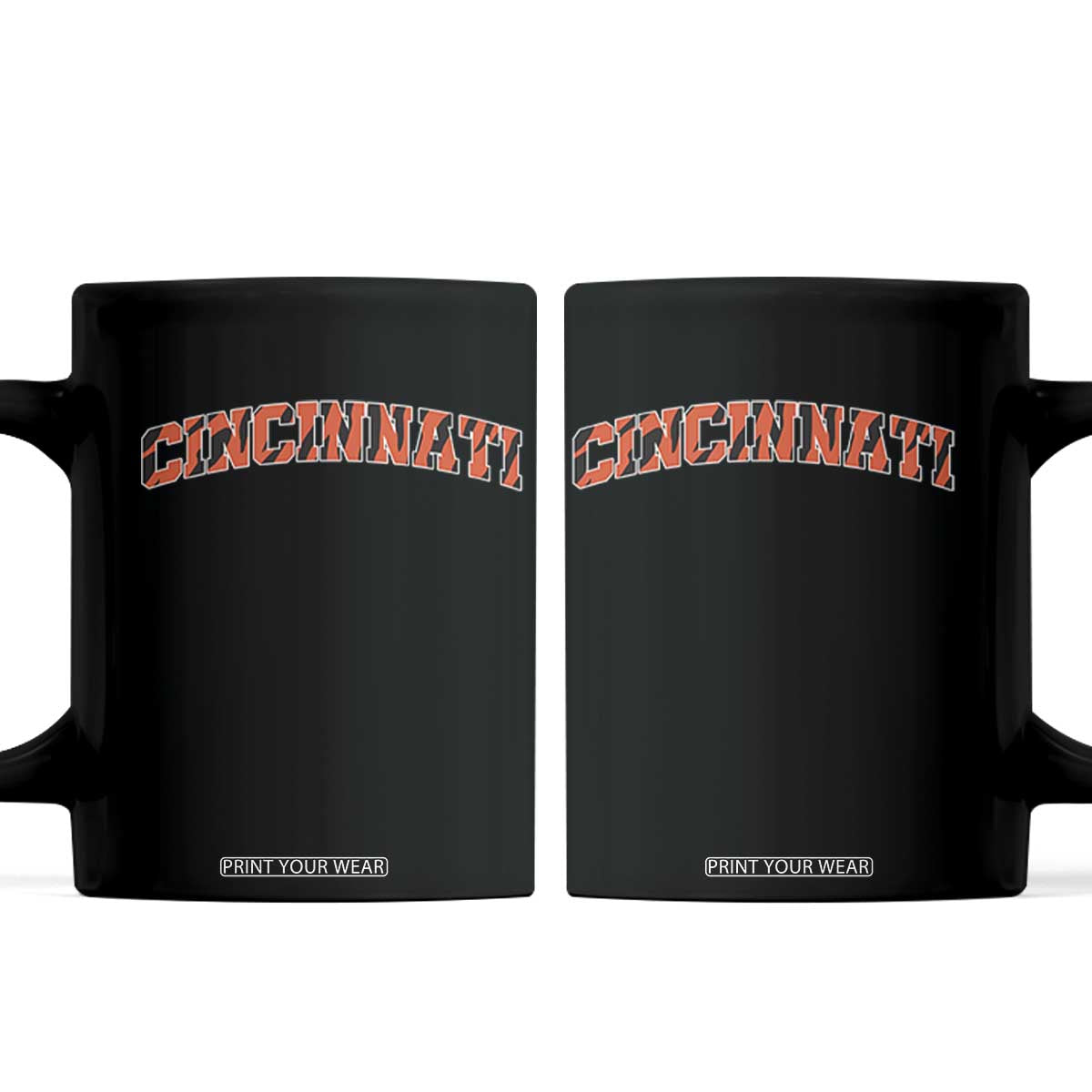 Vintage BFT Football Coffee Mug Retro Sports Style 80s 90s Cincy Cin City TS10 Black Print Your Wear