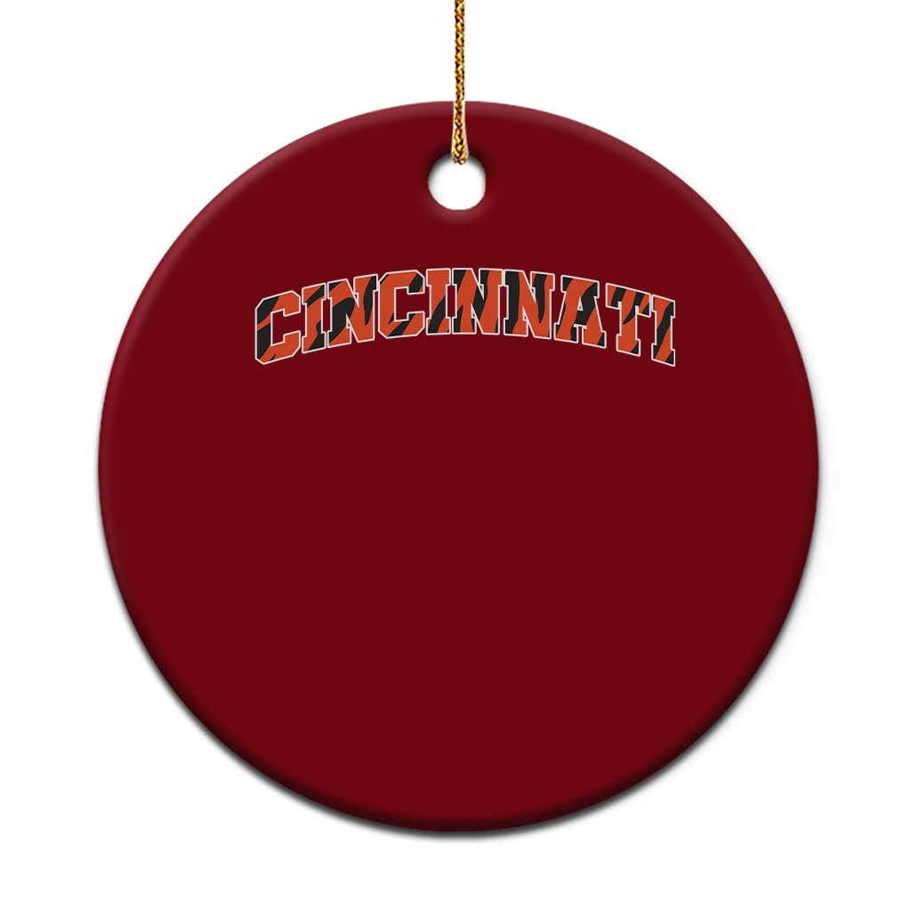 Vintage BFT Football Ceramic Ornament Retro Sports Style 80s 90s Cincy Cin City TS10 1pc Red Print Your Wear