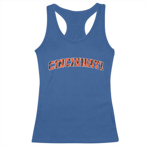 Vintage BFT Football Racerback Tank Top Retro Sports Style 80s 90s Cincy Cin City TS10 Royal Blue Print Your Wear