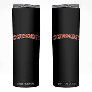 Vintage BFT Football Skinny Tumbler Retro Sports Style 80s 90s Cincy Cin City TS10 Black Print Your Wear
