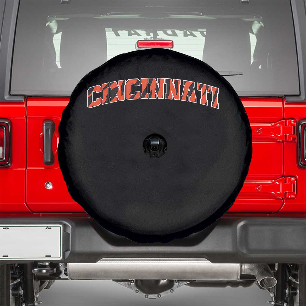Vintage BFT Football Spare Tire Cover Retro Sports Style 80s 90s Cincy Cin City TS10 Black Print Your Wear
