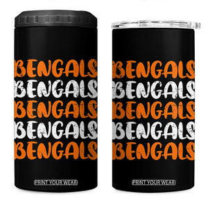 Vintage Bengal 4 in 1 Can Cooler Tumbler Retro Novelty 90s Style TS10 One Size: 16 oz Black Print Your Wear