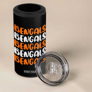 Vintage Bengal 4 in 1 Can Cooler Tumbler Retro Novelty 90s Style TS10 Print Your Wear