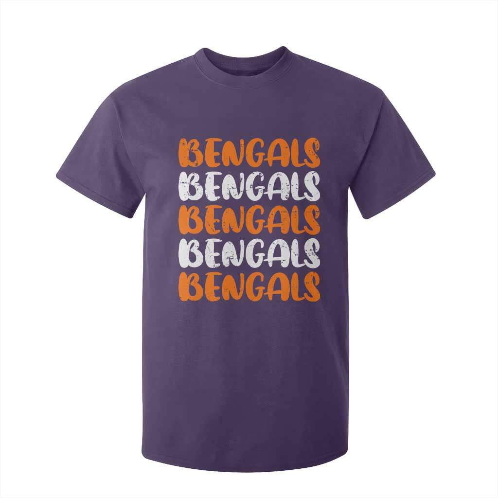 Vintage Bengal T Shirt For Kid Retro Novelty 90s Style TS10 Purple Print Your Wear