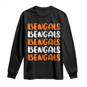 Vintage Bengal Long Sleeve Shirt Retro Novelty 90s Style TS10 Black Print Your Wear
