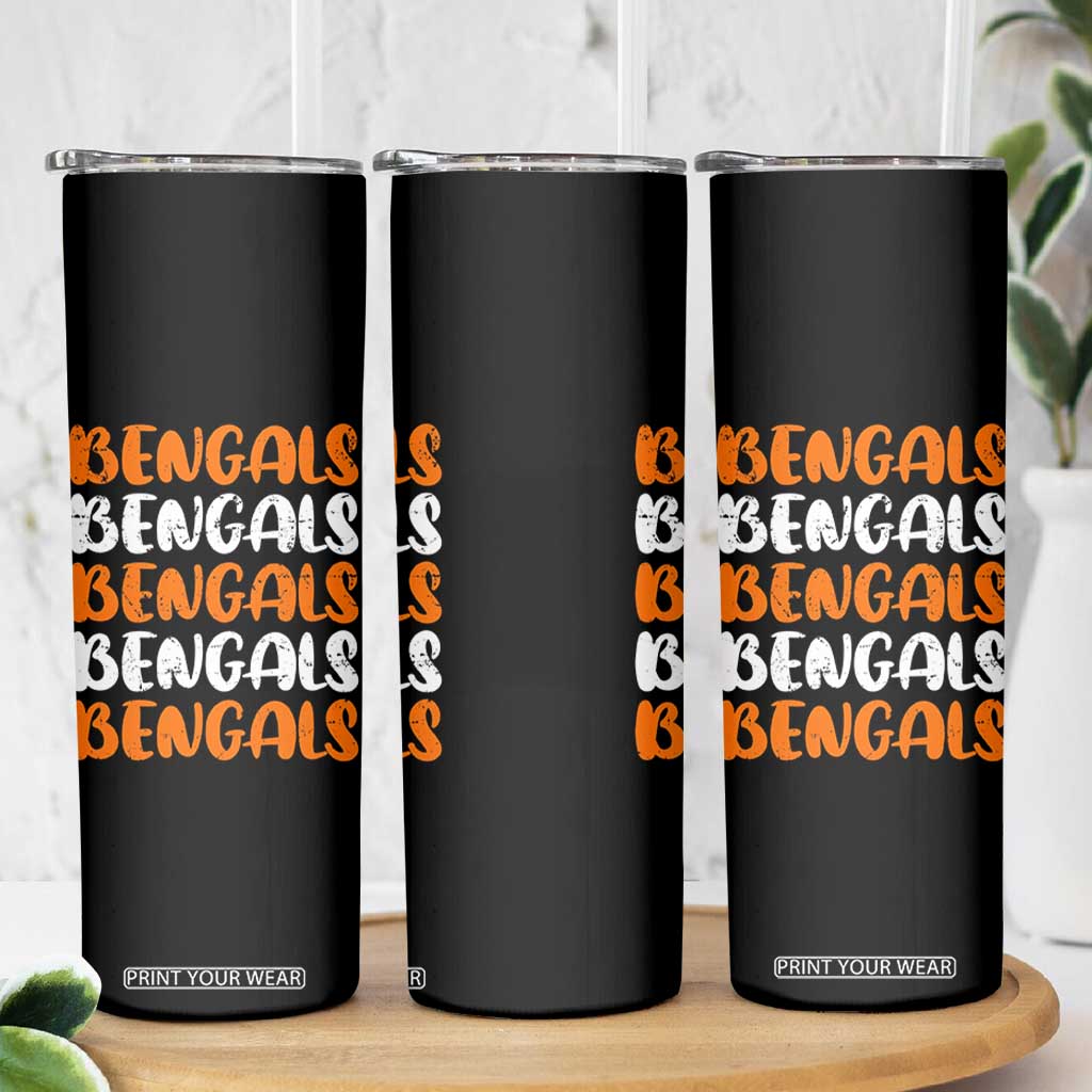 Vintage Bengal Skinny Tumbler Retro Novelty 90s Style TS10 Print Your Wear