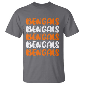 Vintage Bengal T Shirt Retro Novelty 90s Style TS10 Charcoal Print Your Wear