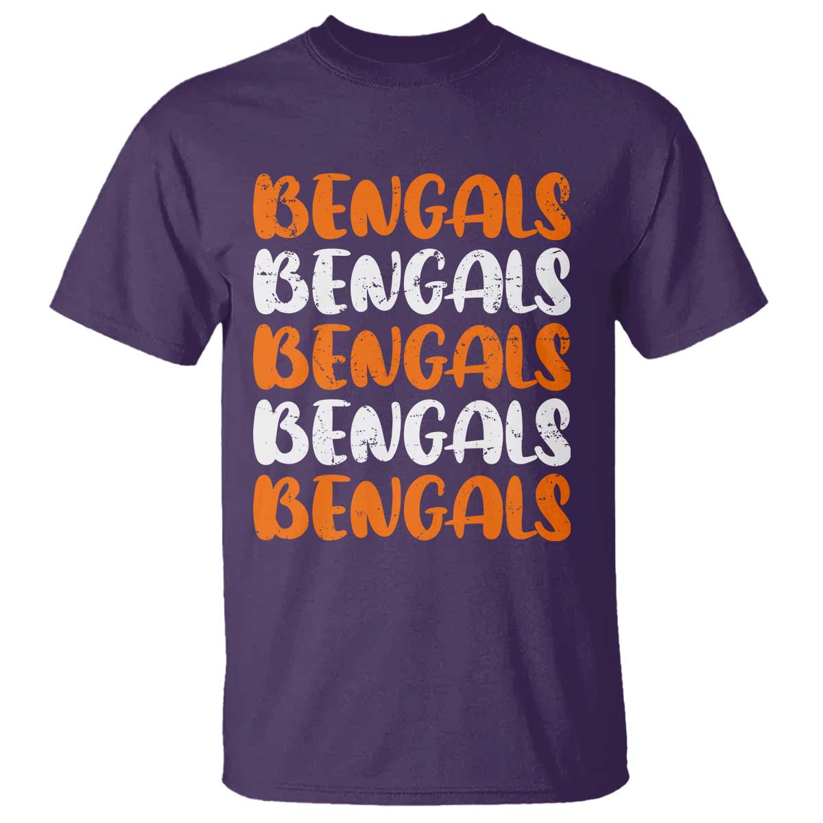 Vintage Bengal T Shirt Retro Novelty 90s Style TS10 Purple Print Your Wear