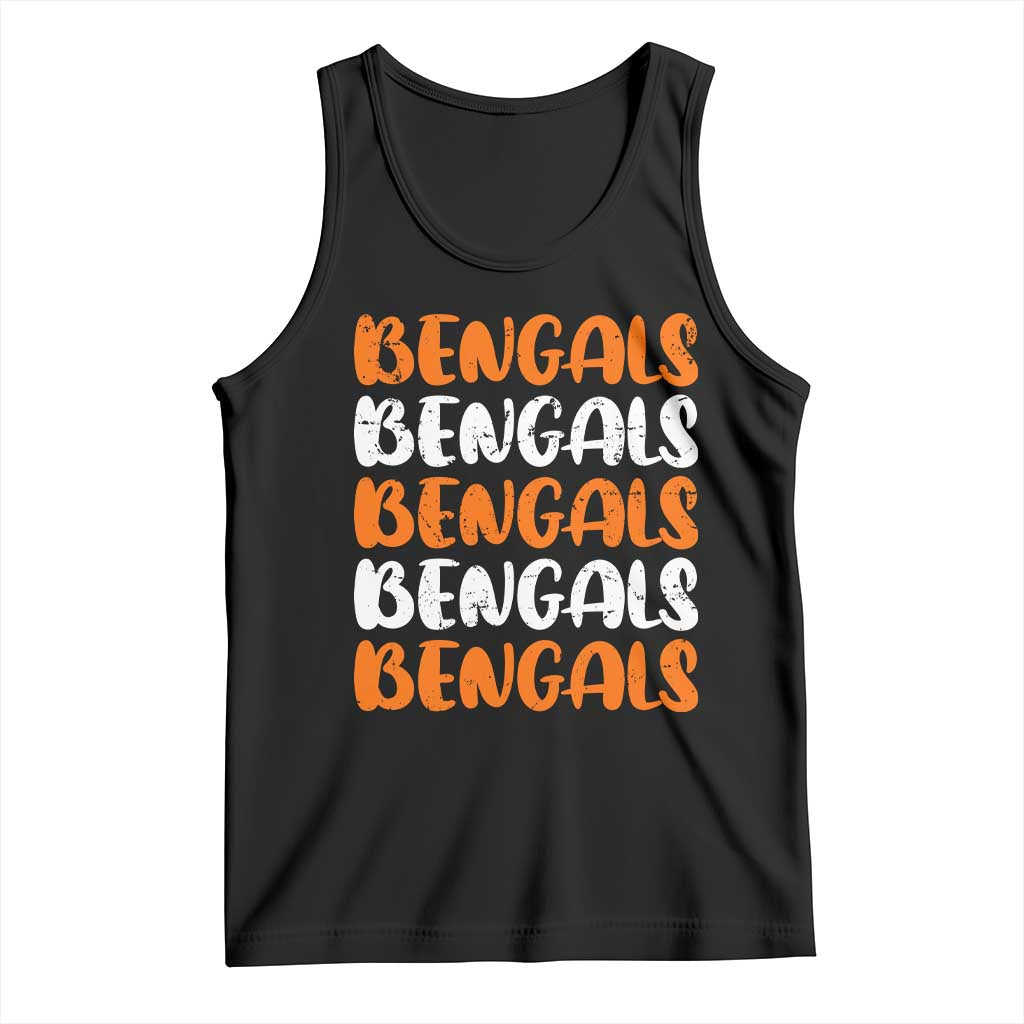 Vintage Bengal Tank Top Retro Novelty 90s Style TS10 Black Print Your Wear