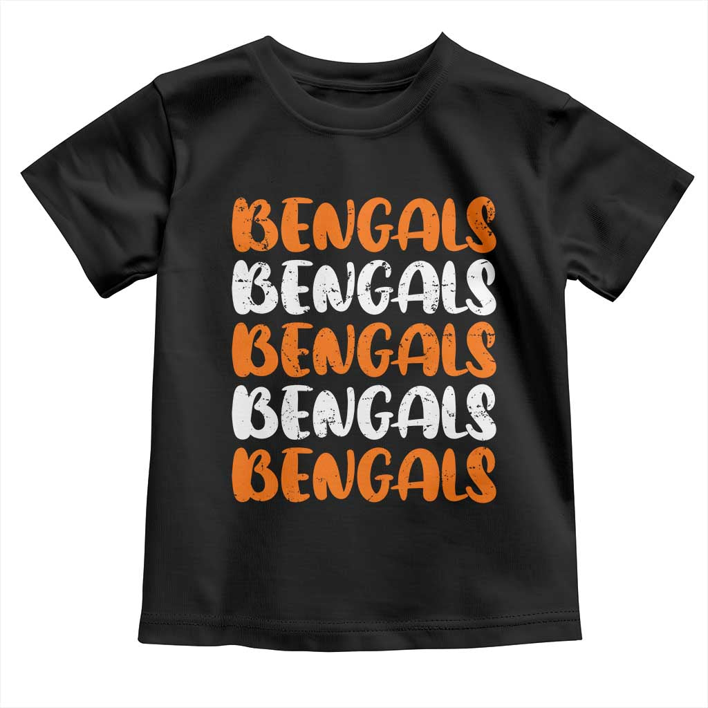 Vintage Bengal Toddler T Shirt Retro Novelty 90s Style TS10 Black Print Your Wear
