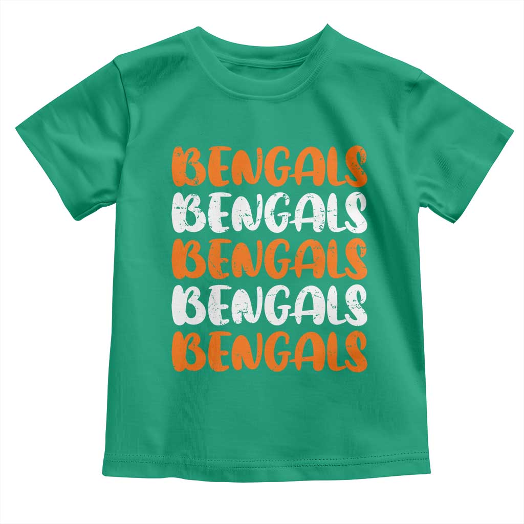 Vintage Bengal Toddler T Shirt Retro Novelty 90s Style TS10 Irish Green Print Your Wear