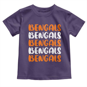 Vintage Bengal Toddler T Shirt Retro Novelty 90s Style TS10 Purple Print Your Wear