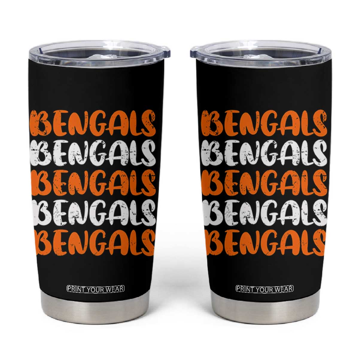 Vintage Bengal Tumbler Cup Retro Novelty 90s Style TS10 Black Print Your Wear