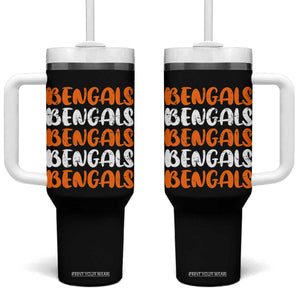 Vintage Bengal Tumbler With Handle Retro Novelty 90s Style TS10 One Size: 40 oz Black Print Your Wear